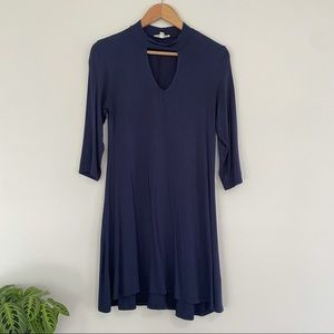 Closet closing, make offer! Navy Blue Elbow Sleeve Dress S